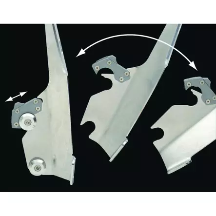 MOUNTING KIT TRIGGER-LOCK BATWING-FAIRING POLISHED - Tuulilasit ja etumaskit - 23200174 - 1