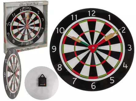 Seinäkello Darts-taulu (30 cm lasitaulu) - Kellot - KE204 - 1