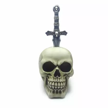 Tikarikallo, 10,5 x 23 x 15 cm - Kallot, Halloweenrekvisiitta - HOR754 - 1