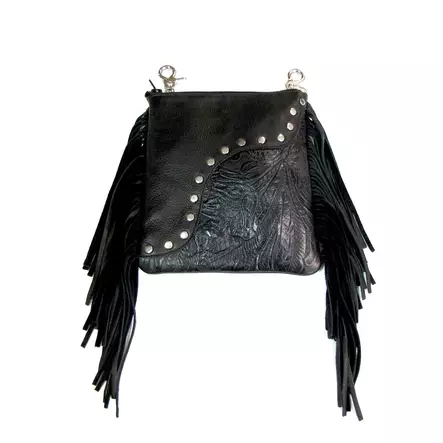 Vyölenkkilaukku Floral, musta - Laukut - MAS74 - 1