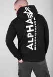 Alpha Huppari musta Back print - Hupparit - ALP4 - 1
