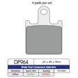 BRAKE PAD DP SINTERED REPLACEMENT STREET TOURING OFF-ROAD/ATV - Jarrupalat - 17212564 - 1