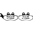 BRAKE PAD SFA SERIES ORGANIC - Jarrupalat - 17220324 - 1