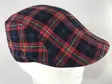 Flatcap, sinipuna scottiruutu one size - Flat Capit - LC544 - 2