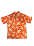 Havaijipaita, Oranssi, valkoiset kukat - Kauluspaidat - KP194 - 2