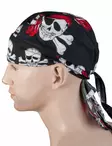 Headwrap, Musta, Kallot luut - Headwrapit - HW64 - 2