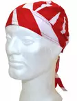 Headwrap, Punainen, valkoisia raitoja - Headwrapit - HW144 - 1