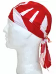 Headwrap, Punainen, valkoisia raitoja - Headwrapit - HW144 - 2