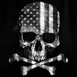 Hihaton paita, Flag Skull - Hihattomat paidat - TP254 - 2