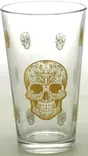 Juomalasi Sugarskull kultapainatus - Astiat - LKM334 - 1