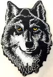 Kangasmerkki, Wolf musta - Kangasmerkit - K1444 - 1