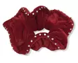 Kirkkaanpunainen samettiscrunchie - Hiuskoristeet - PIN344 - 1