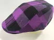 LASTEN flatcap Lila Musta ruutu - Hatut - LC534 - 1