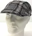Lätsä, harmaa-pinkki ruutu flat cap - Flat Capit - LC454 - 1