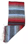 Mexico viltti, Red Lightblue Charcoal - Kodin tekstiilit - MEX64 - 2