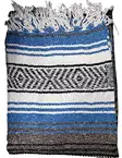 Mexico viltti, Turquoise/Charcoal/White - Kodin tekstiilit - MEX54 - 1