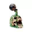 Pääkallo Screaming Skull with Green - Kallot, Halloweenrekvisiitta - HOR714 - 1