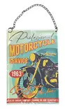 Peltikyltti Motorcycle Service 1963 - Taulut, kehykset - PELT354 - 1