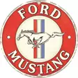 Peltikyltti pyöreä Ford Mustang - Taulut, kehykset - PELT554 - 1