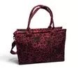 Totebag Leopardi, punainen - Laukut - NL924 - 2