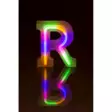 Värikäs R- kirjain, LED n.16 cm - Valaisin, valoketju - VALO14 - 3