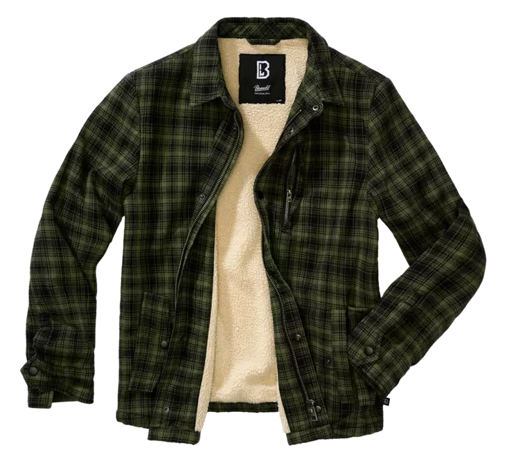 Vihreä Sherpa Jacket - Kangastakit - BR174 - 1