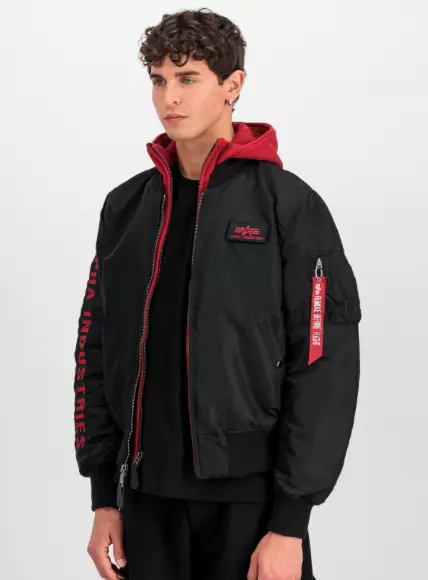 Alpha polottitakki MA-1 D-tec pun texti - Pilottitakit - ALP124 - 1