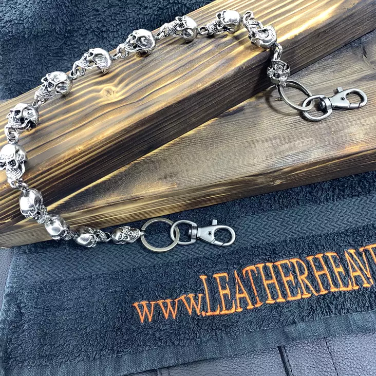 Avainketju 57cm cromi pääkallorimpsu - Avainketjut - KJ164 - 1