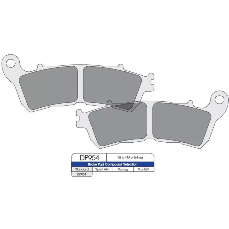 BRAKE PAD DP SINTERED REPLACEMENT STREET TOURING OFF-ROAD/ATV - Jarrupalat - 17210654 - 1