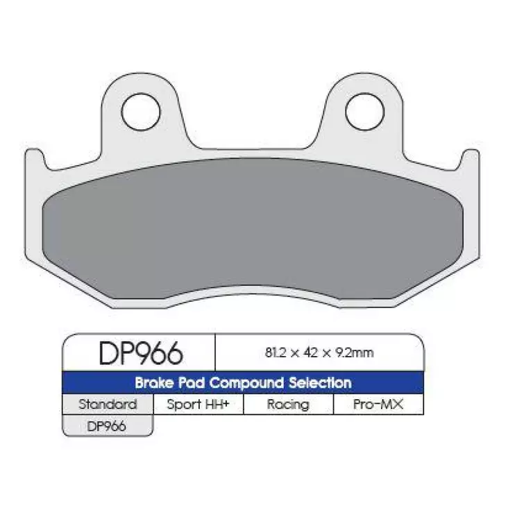 BRAKE PAD DP SINTERED REPLACEMENT STREET TOURING OFF-ROAD/ATV - Jarrupalat - 17210734 - 1