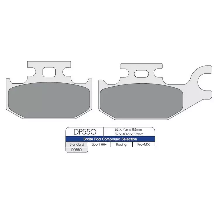 BRAKE PAD DP SINTERED REPLACEMENT STREET TOURING OFF-ROAD/ATV - Jarrupalat - 17212164 - 1