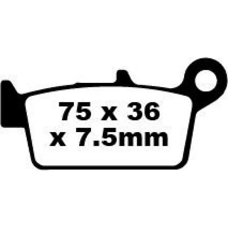 BRAKE PAD SFA-HH SERIES SINTERED METAL - Jarrupalat - 17211894 - 1