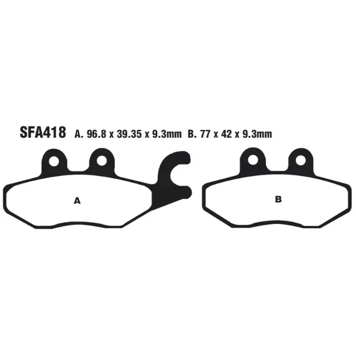 BRAKE PAD SFA SERIES ORGANIC - Jarrupalat - 17220354 - 1