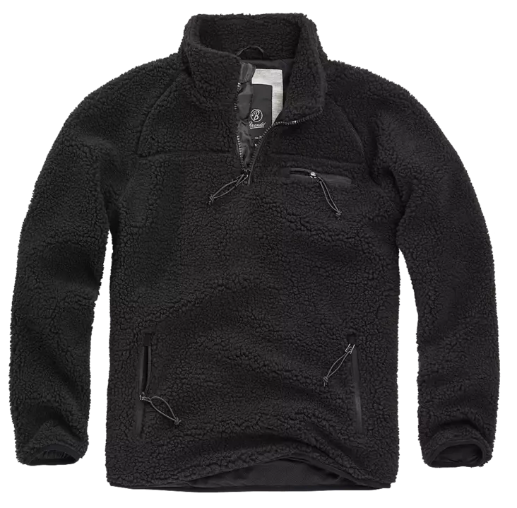 Brandit Musta Teddyfleecepusero - Kangastakit - BR64 - 1