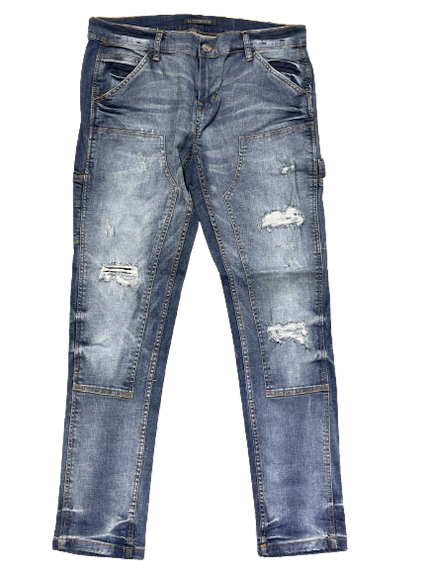 Farkut timpermanni kulutettu vaalea deni - Farkut - FAR74 - 1