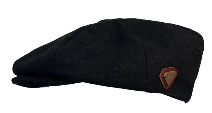 Flatcap Musta 8-Panel - Flat Capit - LC794 - 1