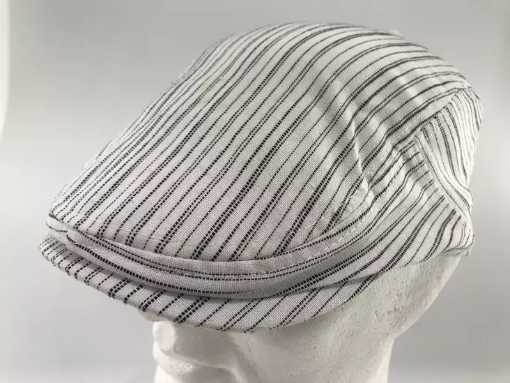 Flat Cap, mustavalkoraita - Flat Capit - LC514 - 1