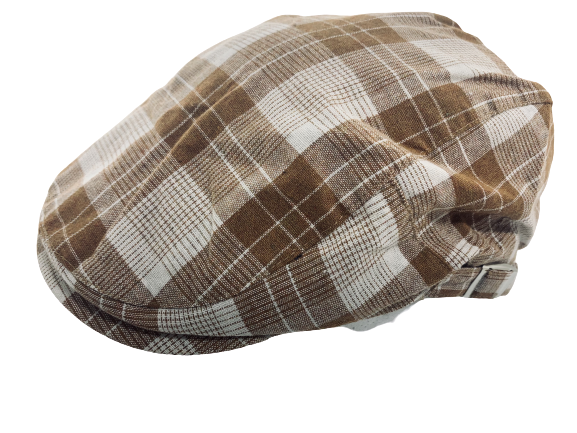 Flatcap ruskea ruutukuvio - Flat Capit - LC594 - 1