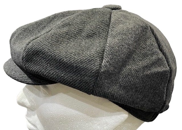 Flatcap tummanharmaa, n. 59 cm - Flat Capit - LC684 - 1