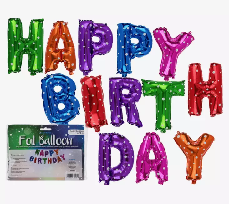 Foliopallosetti Happy Birthday - Astiat - PRT1064 - 1