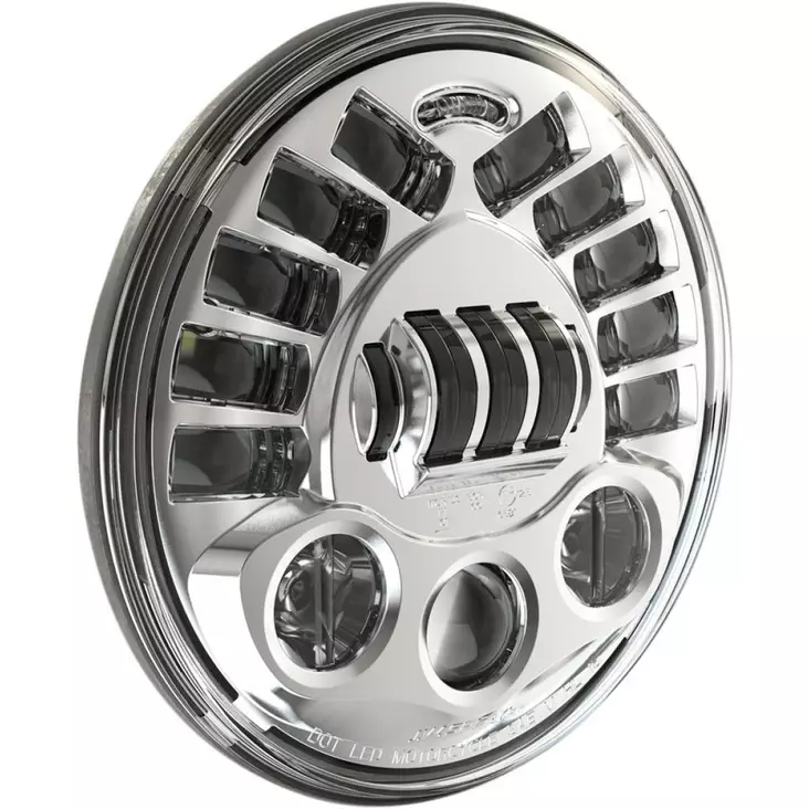 HEADLIGHTS LED ADAPTIVE 2 8790 18 CM (7'') CHROME - Adaptiiviset ajovalot - 20011774 - 1