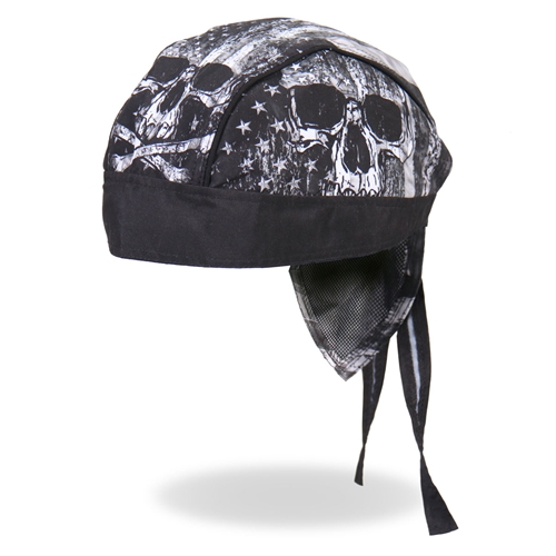 Headwrap,Hot Leathers, Skull Flag - Headwrapit - HW184 - 1