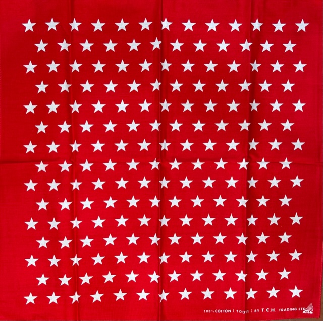 Huivi, Stars punavalkoinen - Huivit - HU504 - 1