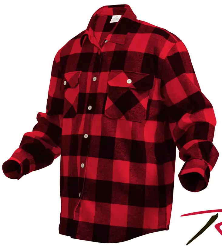 K-paita Heavy Cotton puna/musta - Kauluspaidat - ROT34 - 1