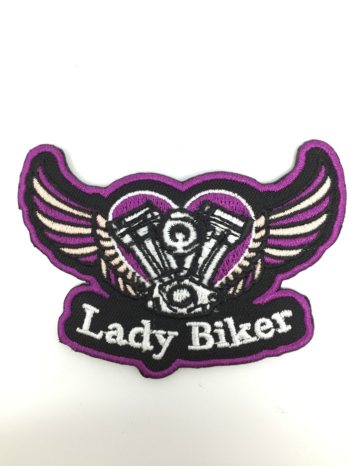 Kangasmerkki, Lady Biker - Kangasmerkit - K1354 - 1