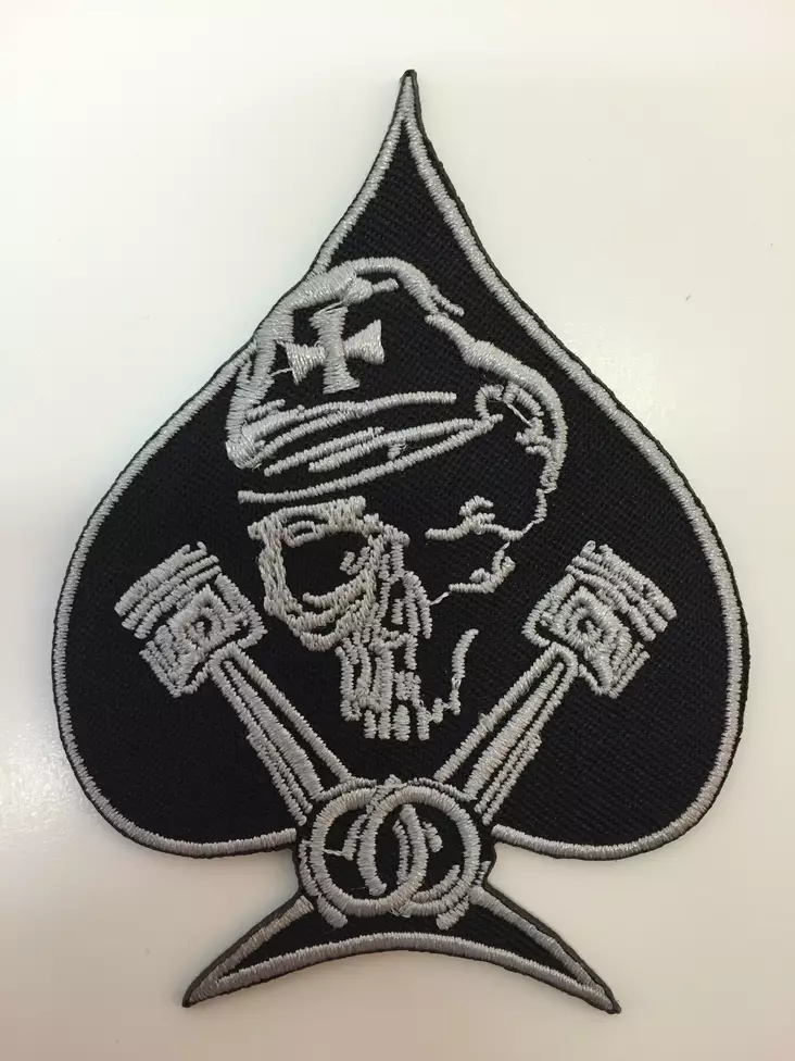 Kangasmerkki, Piston Skull - Kangasmerkit - K1084 - 1