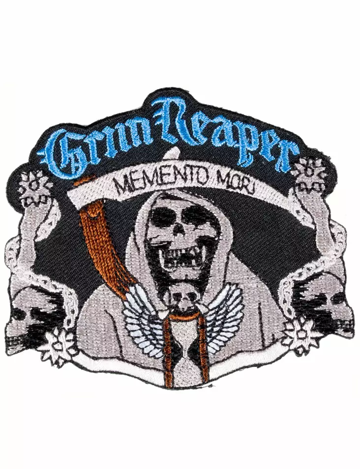 Kangasmerkki-reaper-mementomori - Kangasmerkit - K1034 - 1