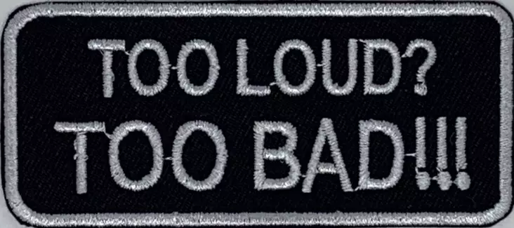 Kangasmerkki too load too bad!!! - Kangasmerkit - K1484 - 1