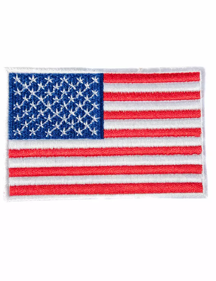 Kangasmerkki-USA lippu-9X5,5cm-K1014 - Kangasmerkit - K1014 - 1
