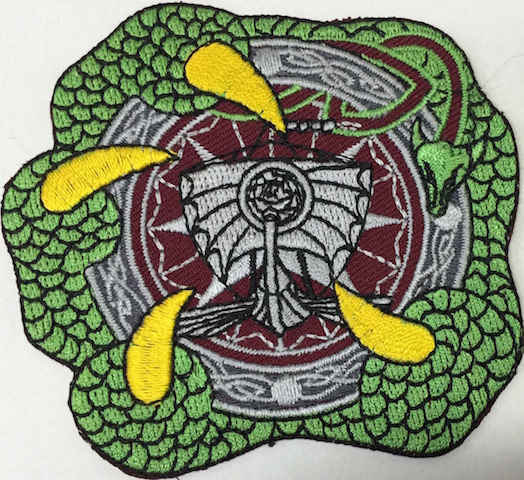 Kangasmerkki-viikinkilaiva - Kangasmerkit - K1204 - 1